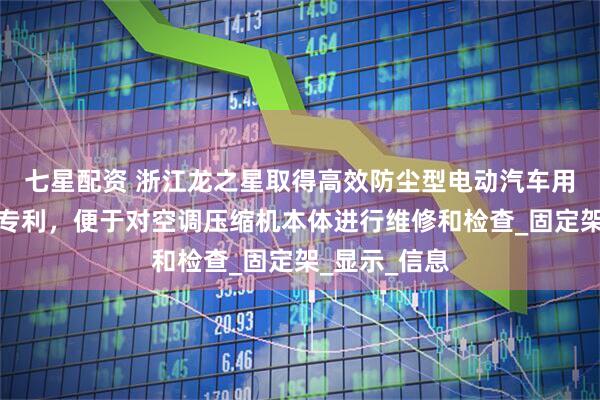 七星配资 浙江龙之星取得高效防尘型电动汽车用空调压缩机专利，便于对空调压缩机本体进行维修和检查_固定架_显示_信息