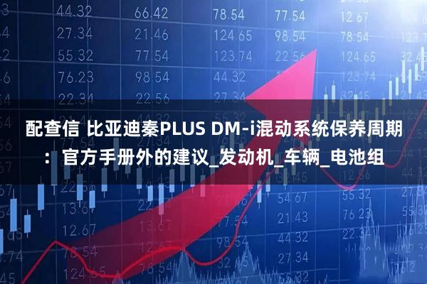 配查信 比亚迪秦PLUS DM-i混动系统保养周期：官方手册外的建议_发动机_车辆_电池组